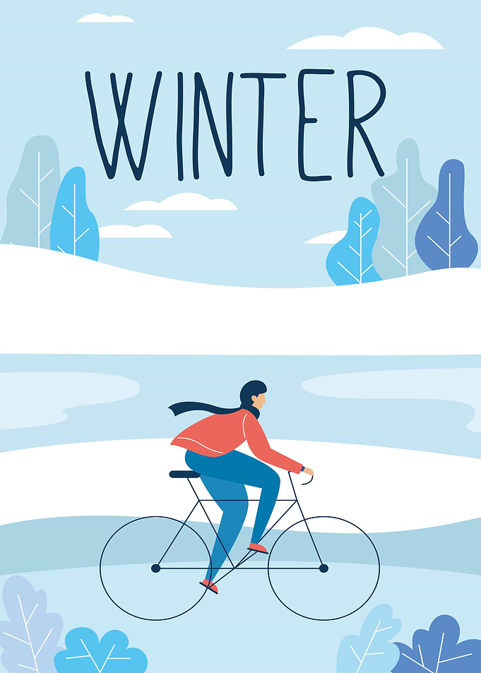 Colorful seasonal WINTER