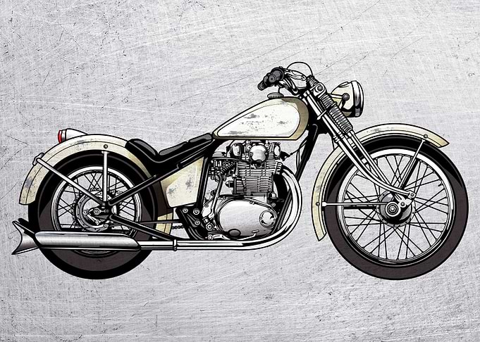 Motorbike Wall Poster 85