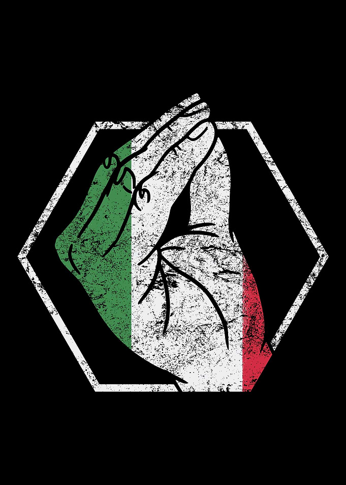 Italy Italian Heart Flag H