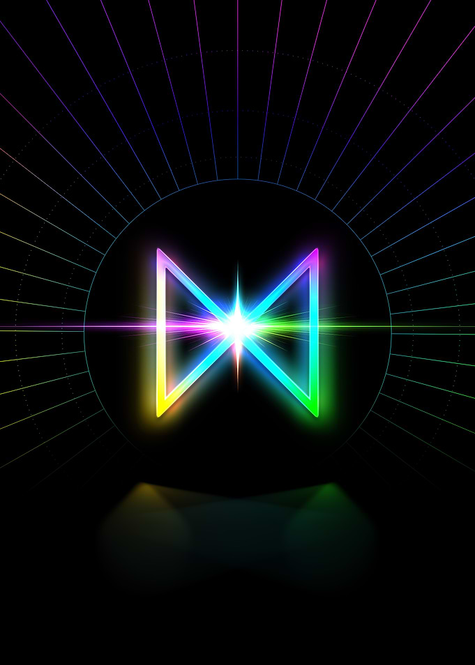 Neon Geometric Glyph Sigil