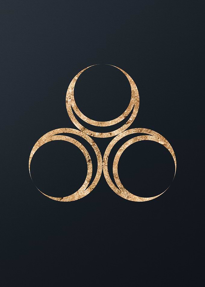 Gold Sacred Geometry Glyph