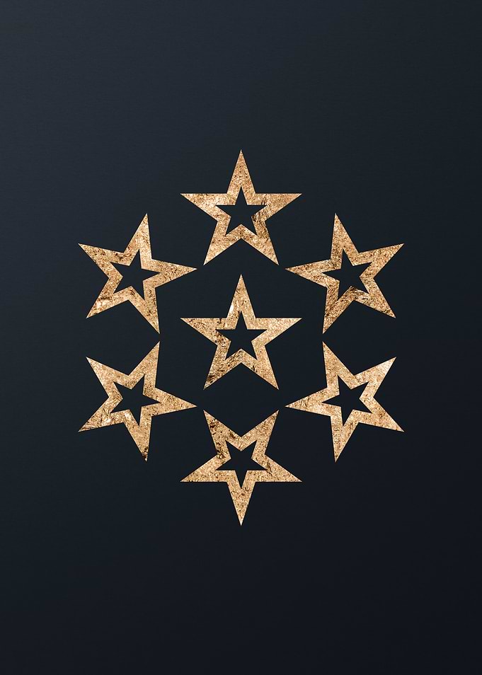 Gold Sacred Geometry Glyph