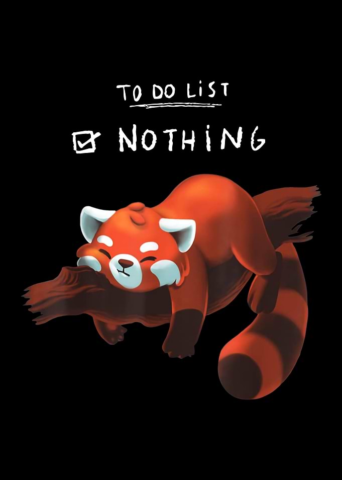red panda cute lazy