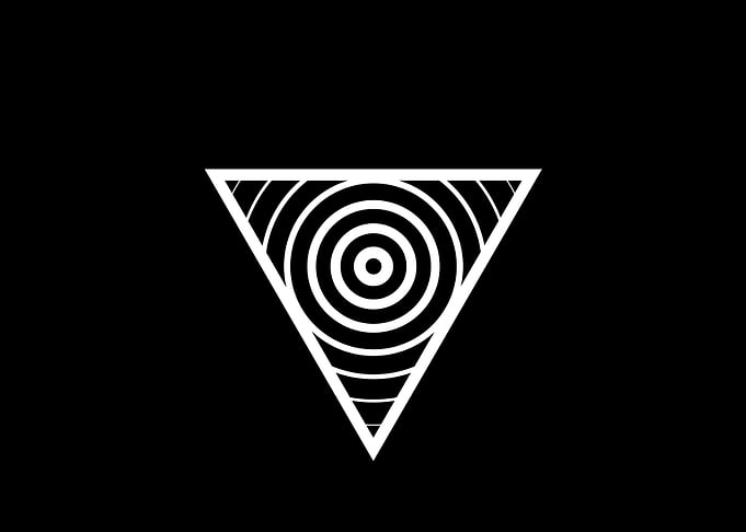 Black Geometric Glyph Rune