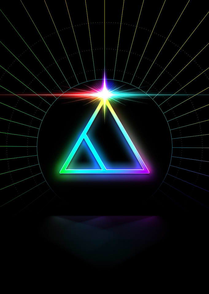 Neon Geometric Glyph Sigil
