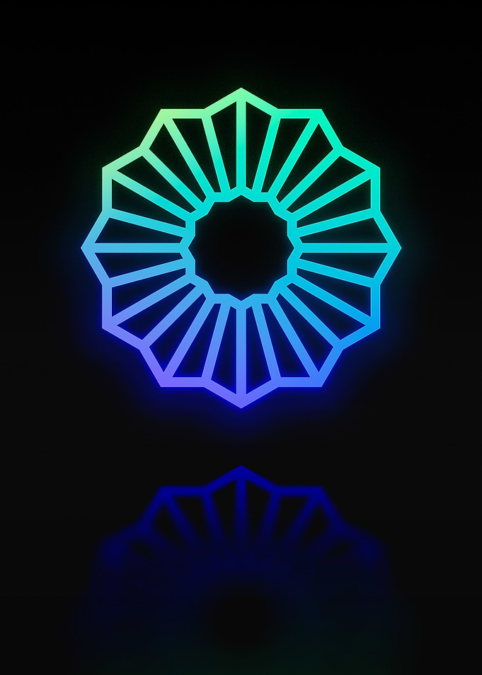 Neon Geometric Glyph Sigil