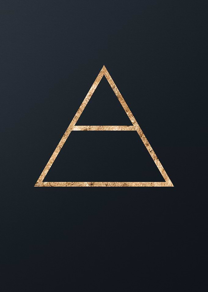 Gold Sacred Geometry Glyph