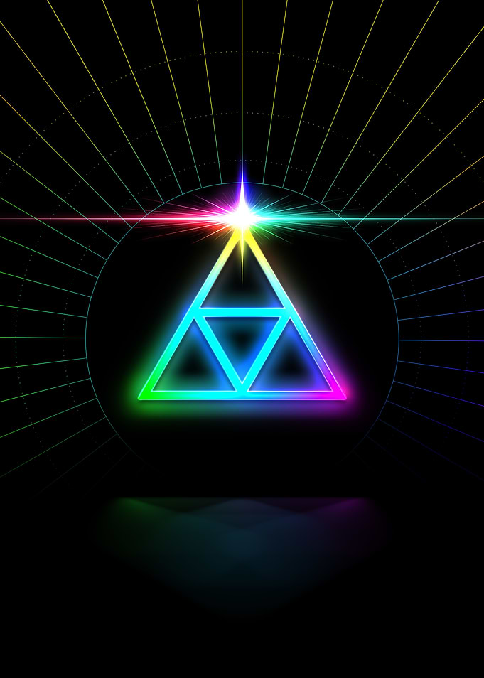 Neon Geometric Glyph Sigil