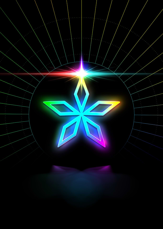 Neon Glyph Mandala Rune