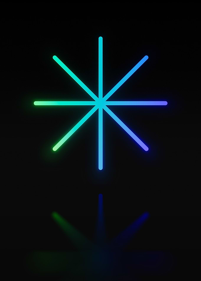 Neon Glyph Mandala Rune