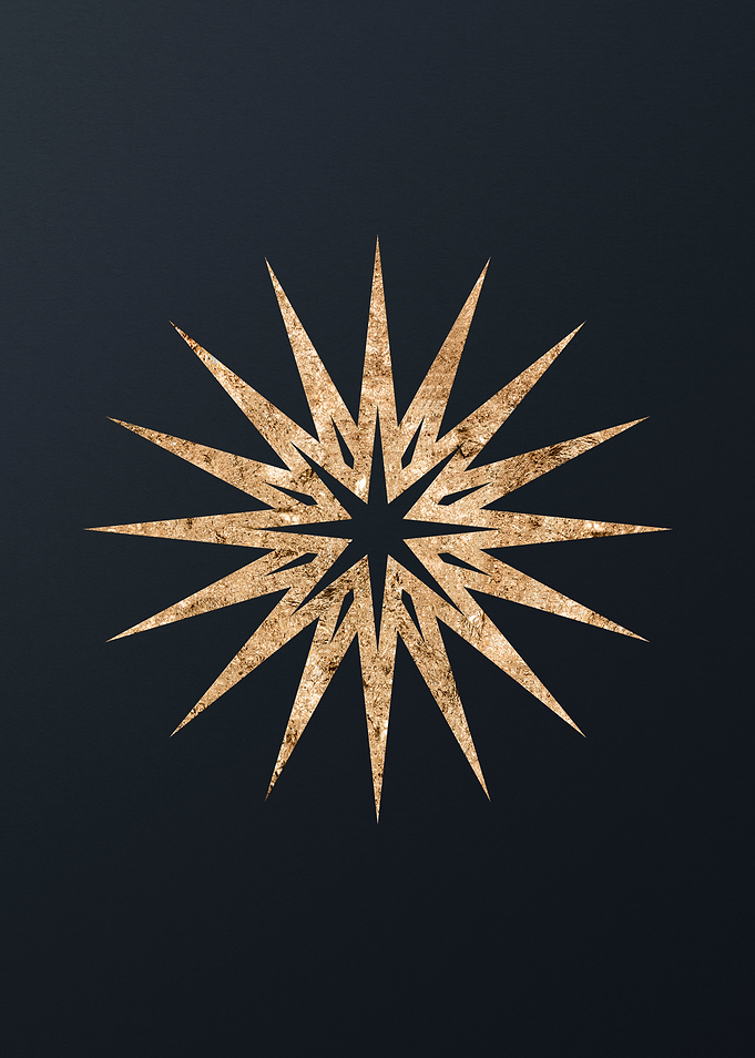 Gold Geometric Glyph Rune