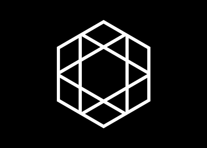 Black Geometric Glyph Rune