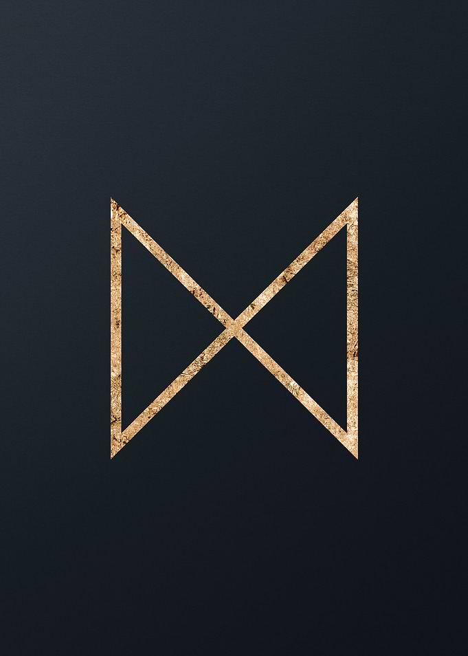 Gold Glyph Mandala Rune