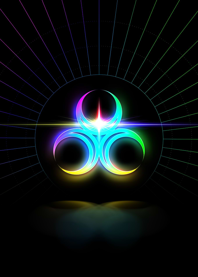 Neon Glyph Mandala Rune