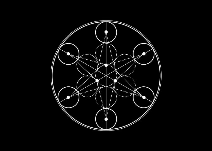 White Sacred Geometry Seal