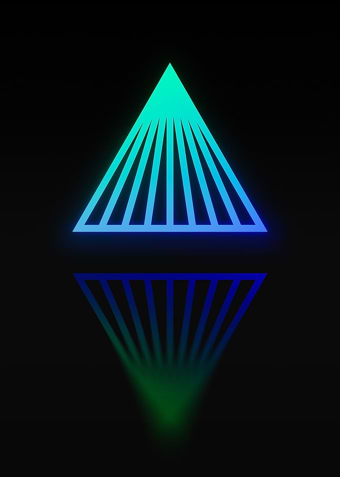 Neon Sacred Geometry Glyph