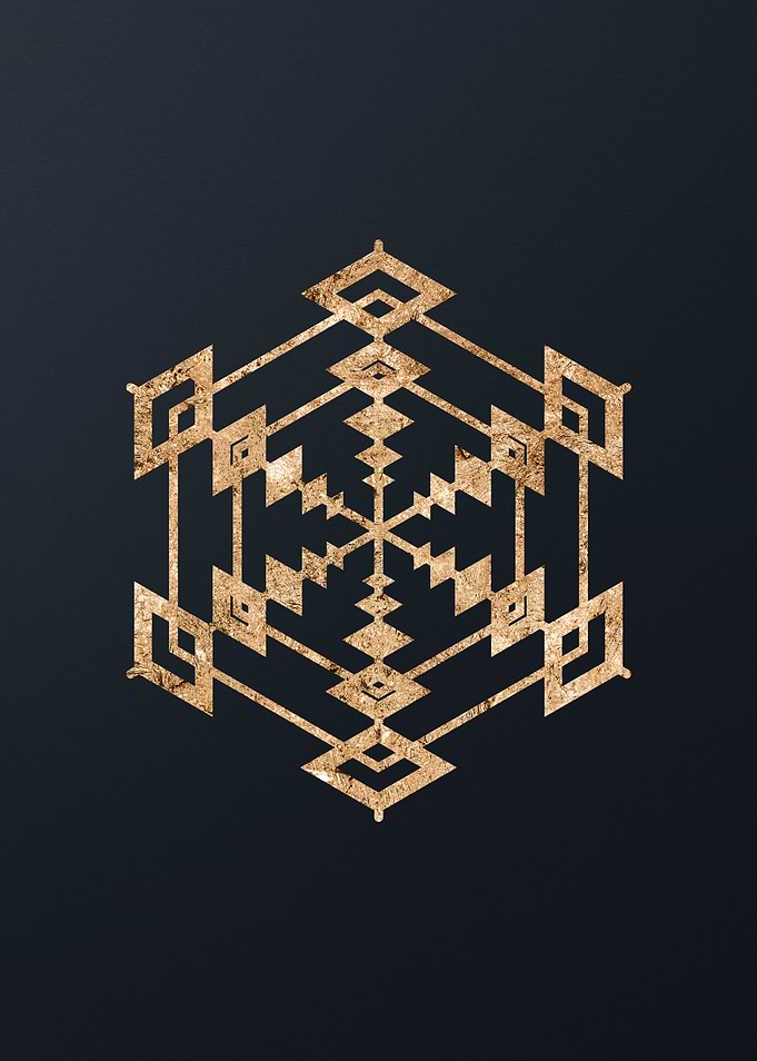 Gold Geometric Glyph Sigil