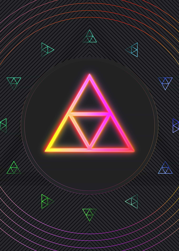 Neon Geometric Glyph Sigil