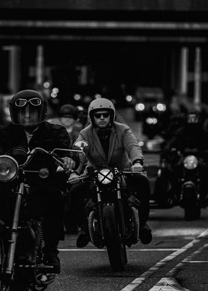 Black White Motorcycle