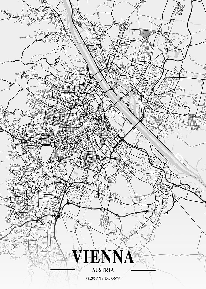 Vienna City Map Austria