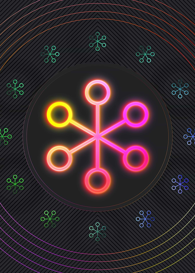 Neon Geometric Glyph Sigil