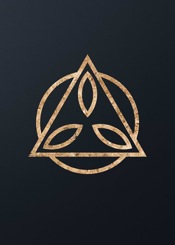 Gold Geometric Glyph Sigil