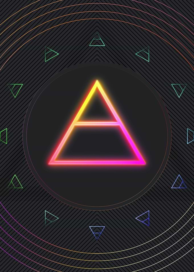 Neon Geometric Glyph Sigil