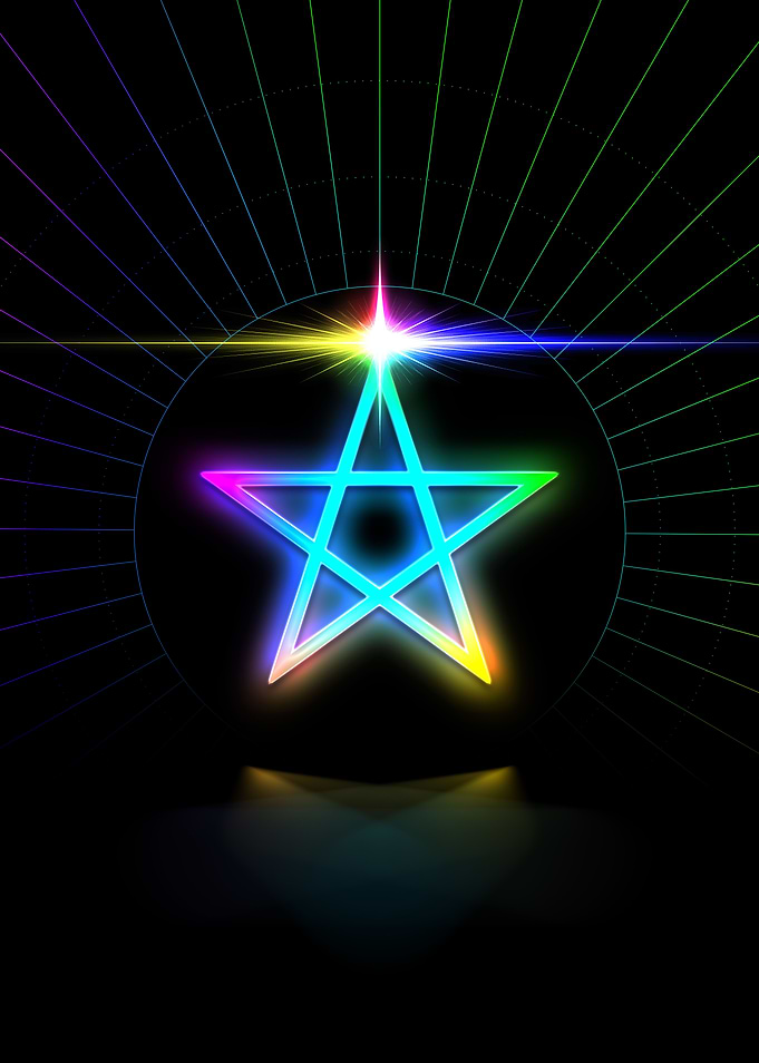 Neon Geometric Glyph Sigil