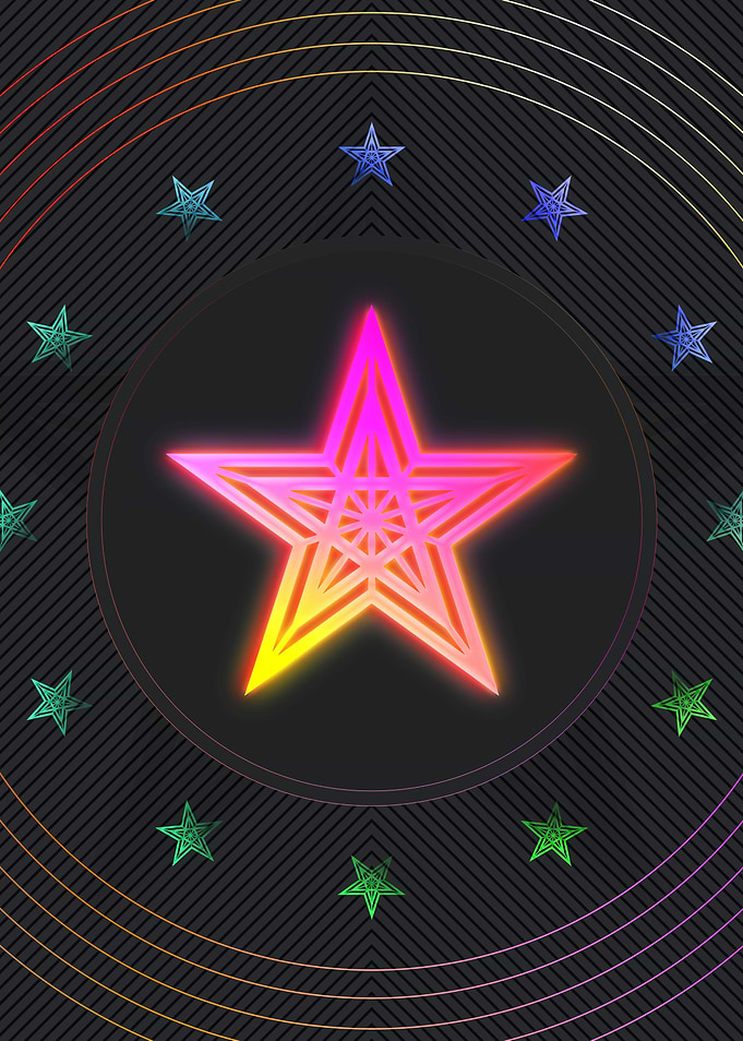 Neon Magic Seal Sign Sigil