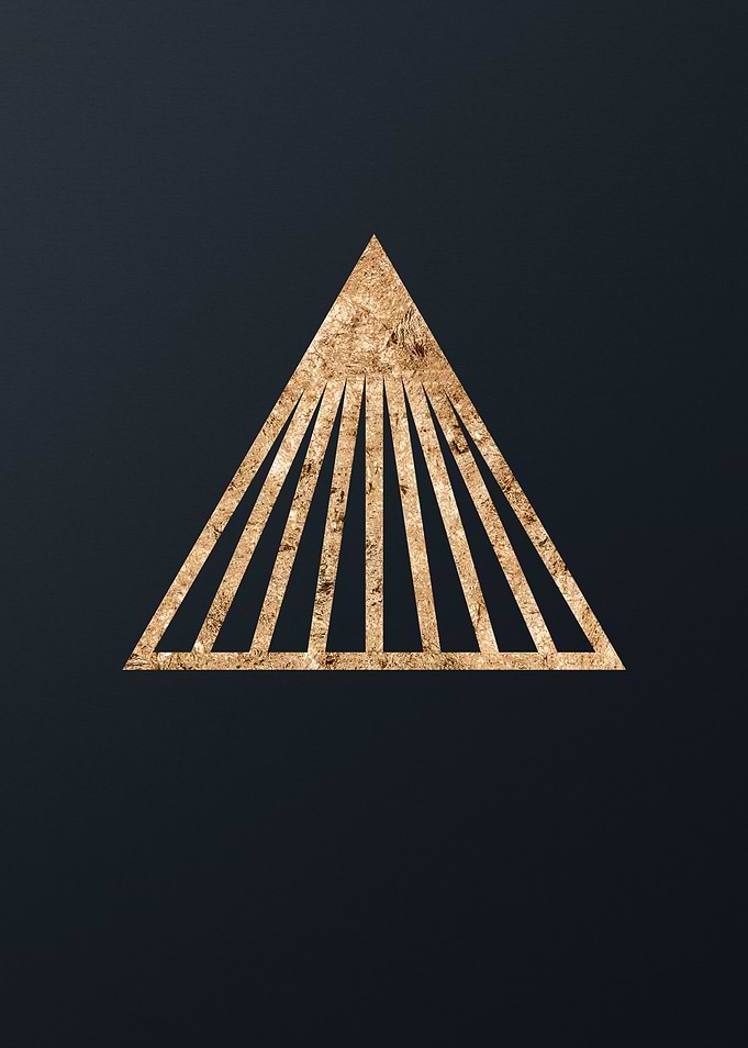 Gold Sacred Geometry Glyph