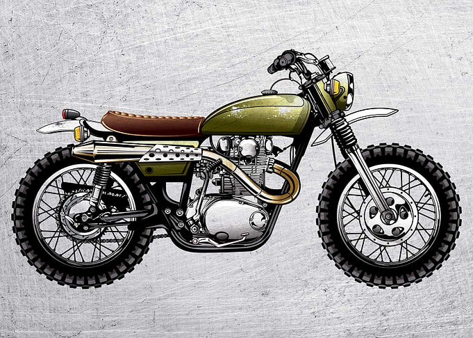 Motorbike Wall Poster 83