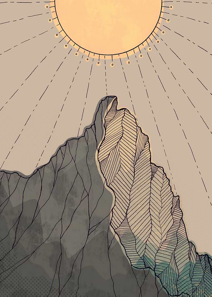 The grey great peak