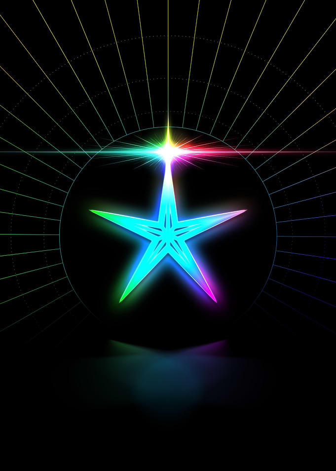 Neon Geometric Glyph Sigil