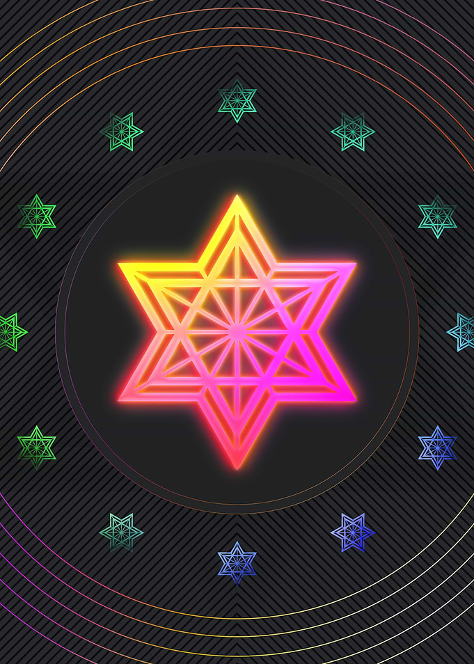 Neon Glyph Mandala Rune