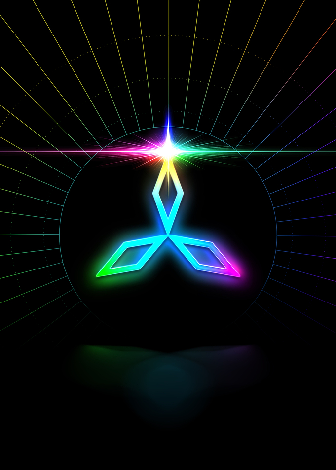 Neon Glyph Mandala Rune