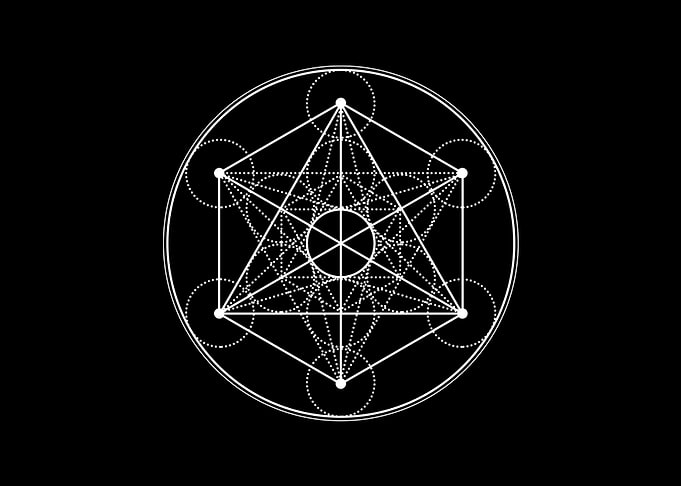 Black Sacred Geometry Rune