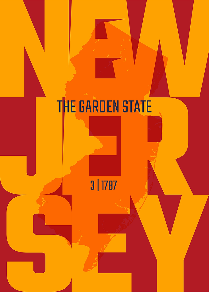 New Jersey USA map