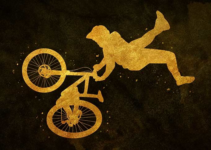 Mountain bike jump