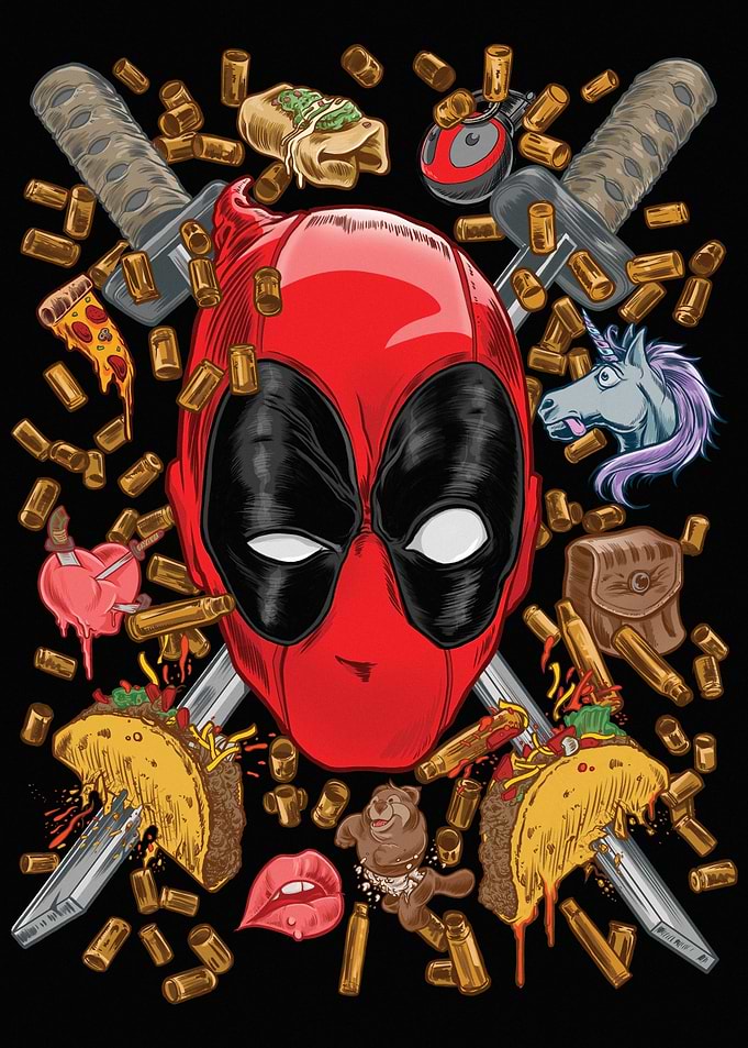 Deadpool Face Close-Up