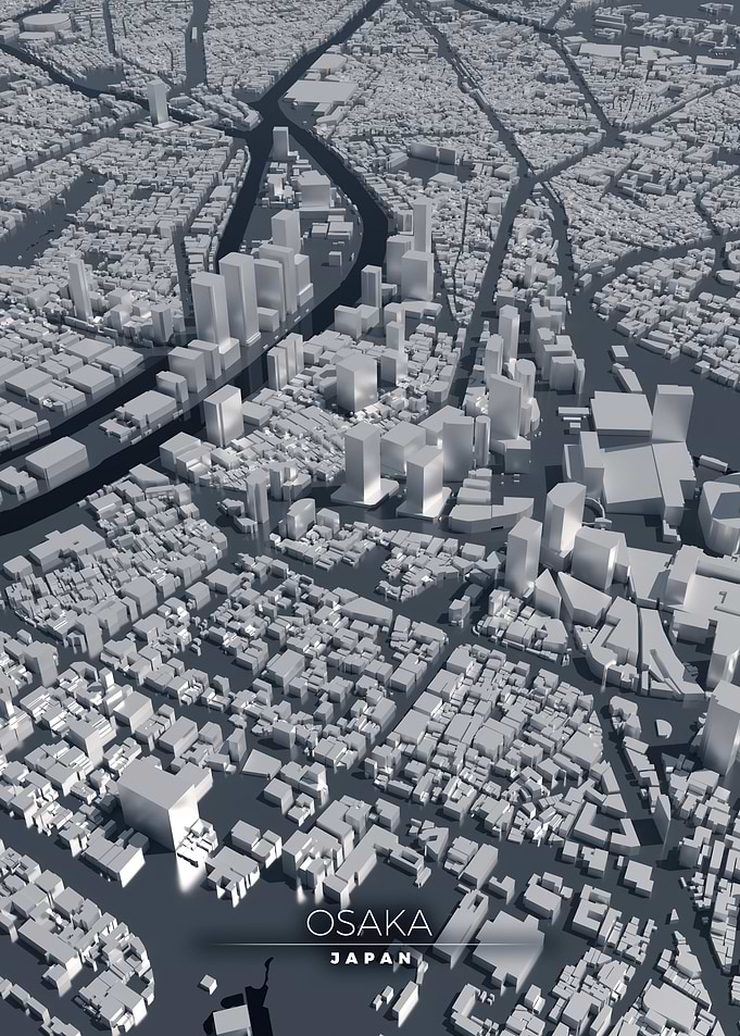 Osaka 3D City Map