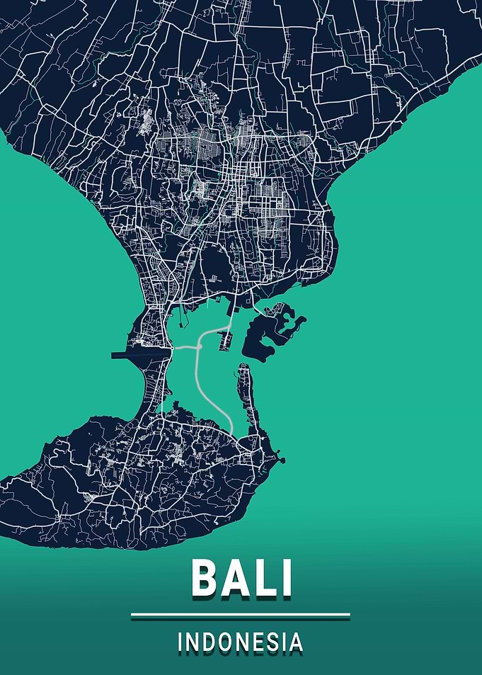 Bali Map Indonesia