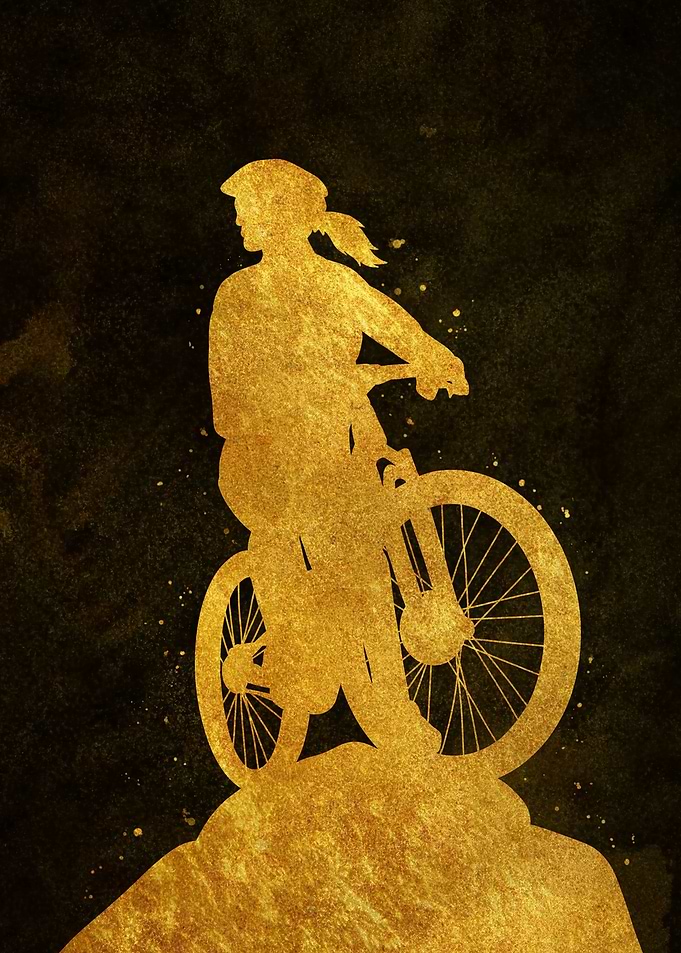 Mountain biker girl