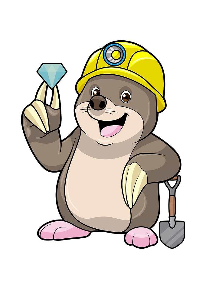 Mole Miner Shovel Diamond