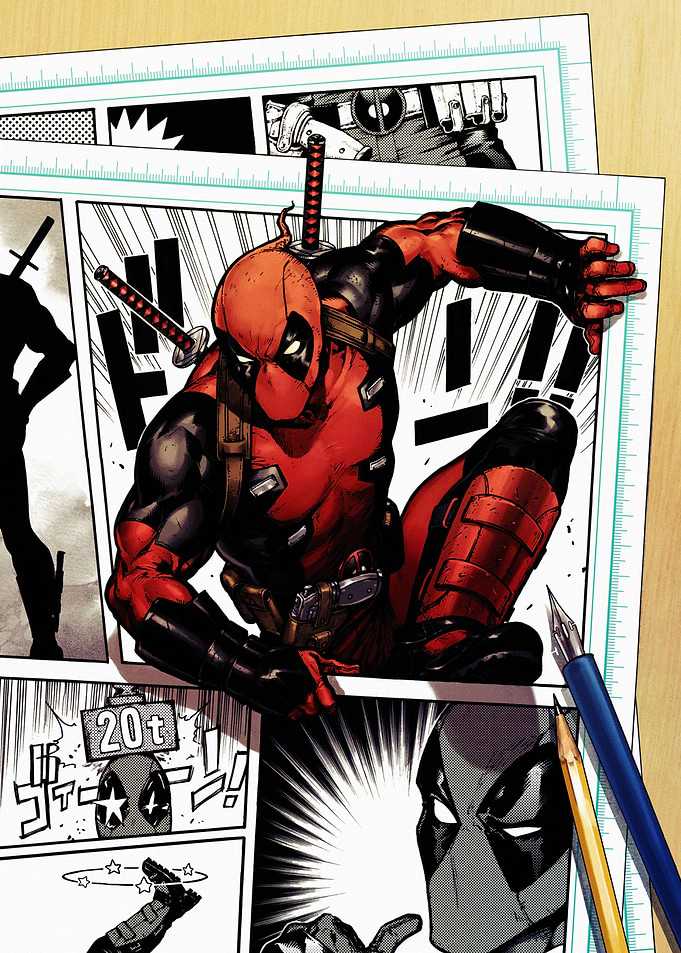 Deadpool Comic Style