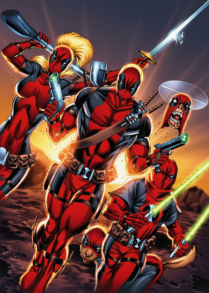 Deadpool Family Weapons Out
