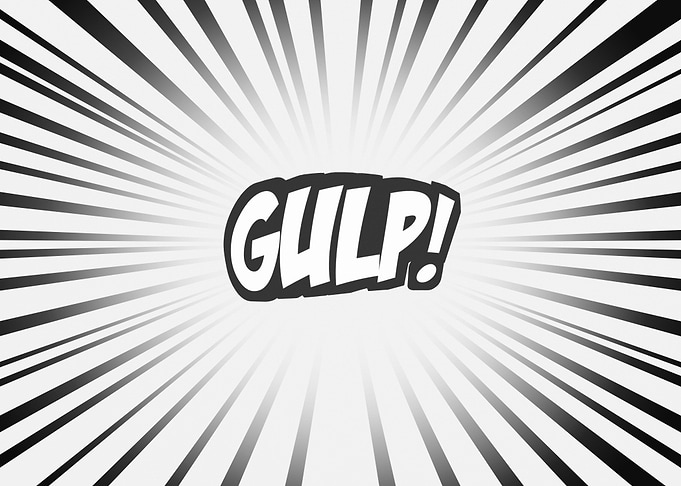 Comics cartoon action gulp