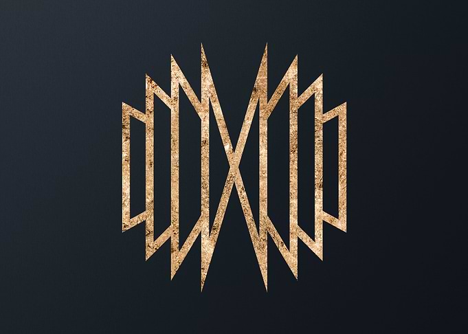 Gold Sacred Geometry Glyph