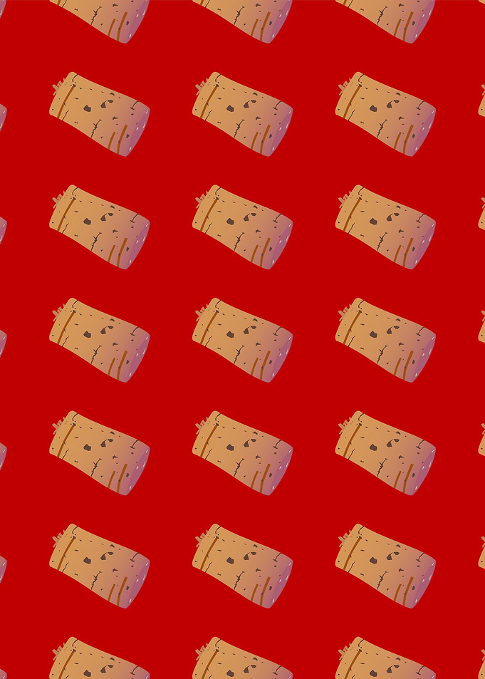 Wine Bottle Cork Seamless