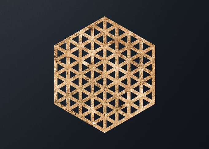 Gold Geometric Glyph Sigil