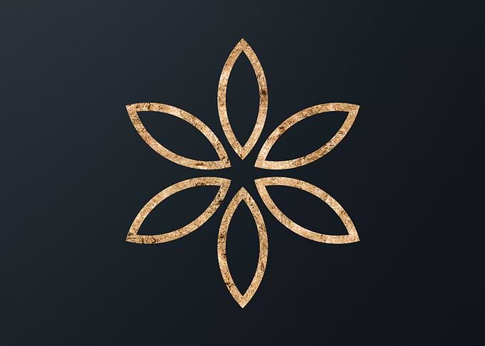 Gold Sacred Geometry Glyph
